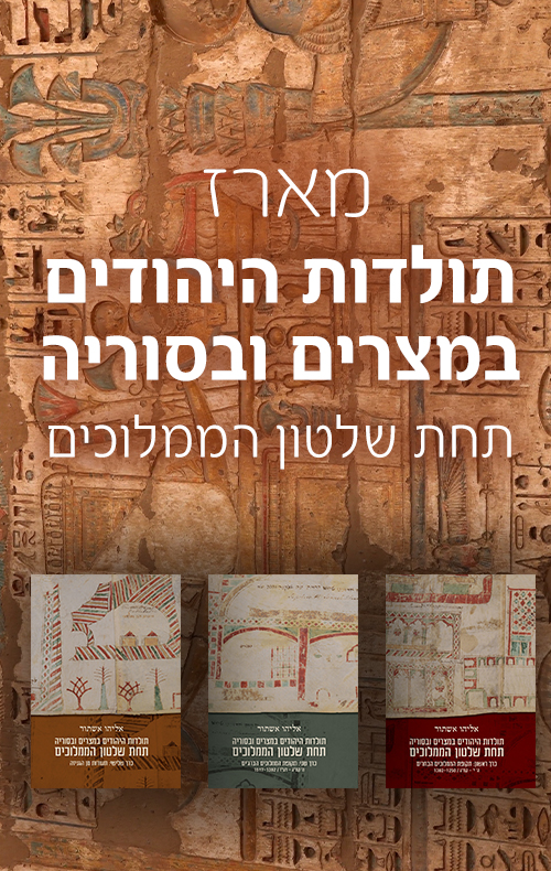מארז תולדות היהודים במצרים ובסוריה תחת שלטון הממלוכים - כרכים א+ב+ג